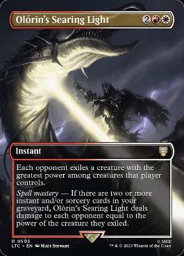 [503]【EN】【FOIL】■ボーダーレス■Olórin's Searing Light【LTC】[R][多色]