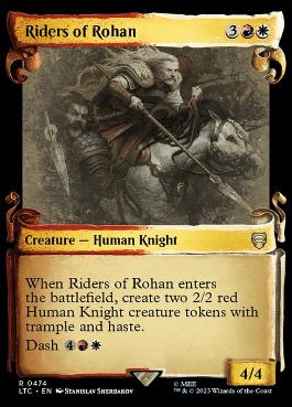 [474]【EN】【銀幕FOIL】■ショーケース■ローハンの乗り手/Riders of Rohan【LTC】[R][多色]