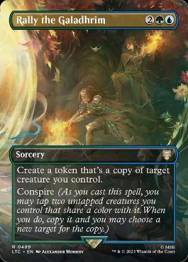 [499]【EN】【FOIL】■ボーダーレス■Rally the Galadhrim【LTC】[R][多色]