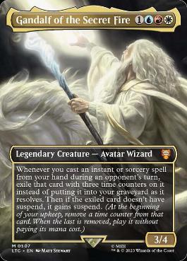 [507]【EN】【FOIL】■ボーダーレス■Gandalf of the Secret Fire【LTC】[M][多色]
