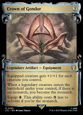 [485]【EN】【銀幕FOIL】■ショーケース■ゴンドールの王冠/Crown of Gondor【LTC】[R][茶]