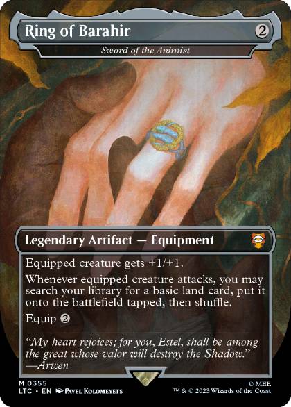 [355]【EN】【FOIL】精霊信者の剣/Sword of the Animist【LTC】[M][茶]