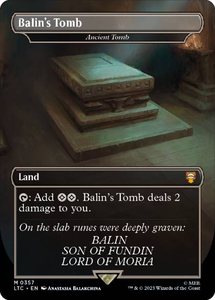 [357]【EN】【FOIL】古えの墳墓/Ancient Tomb【LTC】[M][土地]