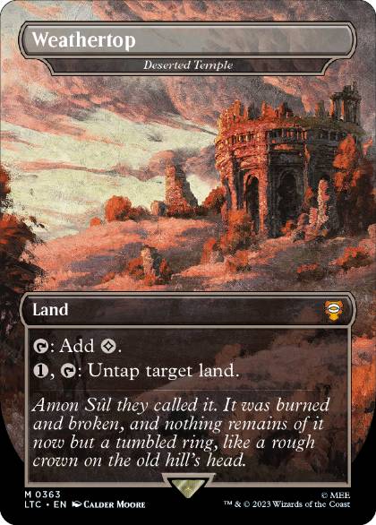 [363]【EN】【FOIL】さびれた寺院/Deserted Temple【LTC】[M][土地]