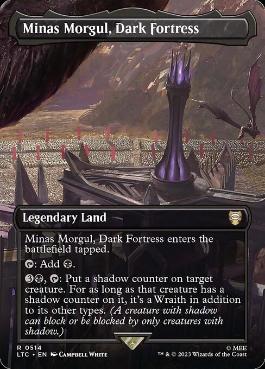 [514]【EN】【FOIL】■ボーダーレス■暗黒の要塞、ミナス・モルグル/Minas Morgul, Dark Fortress【LTC】[R][土地]