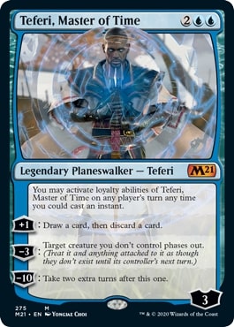 [275]【EN】時の支配者、テフェリー/Teferi, Master of Time【M21】[M][青]
