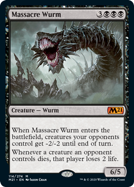 [114]【EN】虐殺のワーム/Massacre Wurm【M21】[M][黒]