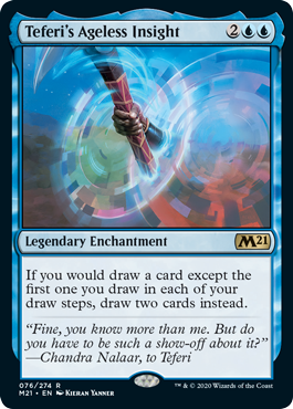 [076]【EN】【FOIL】テフェリーの永遠の洞察/Teferi's Ageless Insight【M21】[R][青]