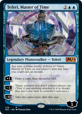 [276]【EN】【FOIL】時の支配者、テフェリー/Teferi, Master of Time【M21】[M][青]