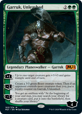 [183]【EN】【FOIL】解き放たれた者、ガラク/Garruk, Unleashed【M21】[M][緑]