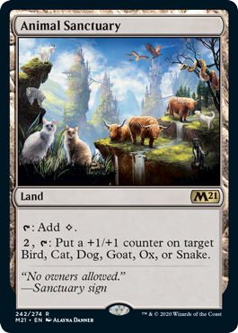 [242]【EN】【FOIL】鳥獣保護区/Animal Sanctuary【M21】[R][土地]
