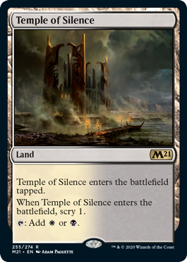 [255]【EN】【FOIL】静寂の神殿/Temple of Silence【M21】[R][土地]