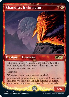 [302]【EN】■ショーケース■チャンドラの焼却者/Chandra's Incinerator【M21】[R][赤]
