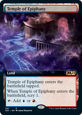 [387]【EN】■拡張アート■天啓の神殿/Temple of Epiphany【M21】[R][土地]