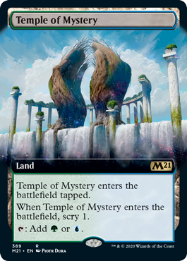 [389]【EN】■拡張アート■神秘の神殿/Temple of Mystery【M21】[R][土地]