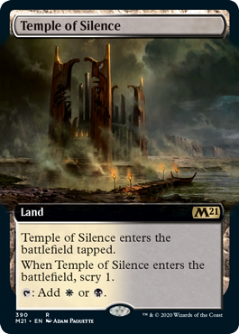 [390]【EN】■拡張アート■静寂の神殿/Temple of Silence【M21】[R][土地]