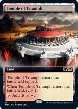 [391]【EN】■拡張アート■凱旋の神殿/Temple of Triumph【M21】[R][土地]