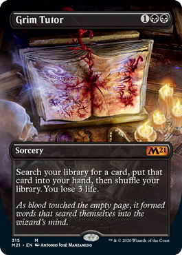 [315]【EN】【FOIL】■ボーダーレス■不気味な教示者/Grim Tutor【M21】[M][黒]