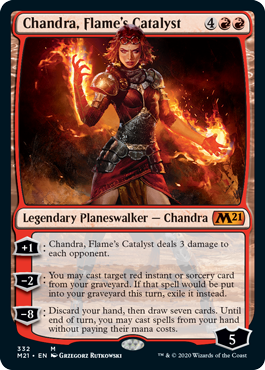 [332]【EN】【FOIL】炎の触媒、チャンドラ/Chandra, Flame's Catalyst【M21】[M][赤]