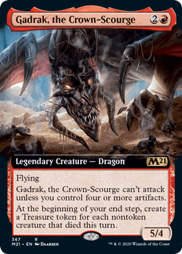 [367]【EN】【FOIL】■拡張アート■冠滅ぼしのガドラク/Gadrak, the Crown-Scourge【M21】[R][赤]