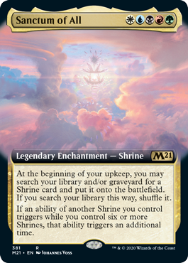 [381]【EN】【FOIL】■拡張アート■万物の聖域/Sanctum of All【M21】[R][多色]
