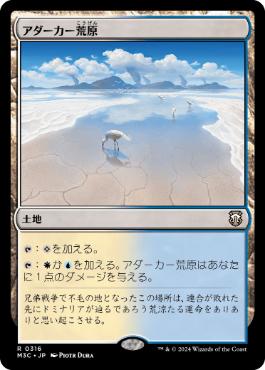 [316]【JP】アダーカー荒原/Adarkar Wastes【M3C】[R][土地]