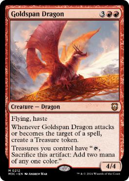 [212]【EN】黄金架のドラゴン/Goldspan Dragon【M3C】[M][赤]