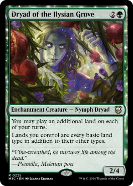 [225]【EN】イリーシア木立のドライアド/Dryad of the Ilysian Grove【M3C】[R][緑]