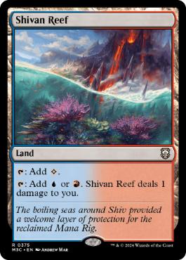 [375]【EN】シヴの浅瀬/Shivan Reef【M3C】[R][土地]