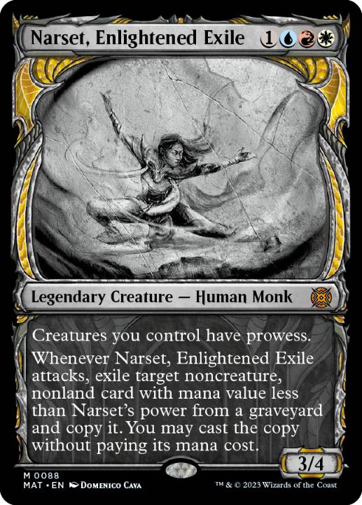 [088]【EN】■ショーケース■悟った喪失者、ナーセット/Narset, Enlightened Exile【MAT】[M][多色]