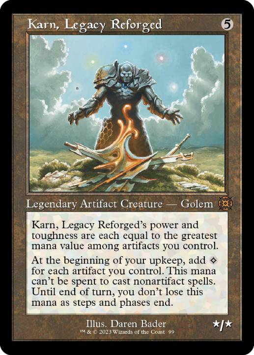[099]【EN】■ショーケース■再鍛されたレガシー、カーン/Karn, Legacy Reforged【MAT】[M][茶]