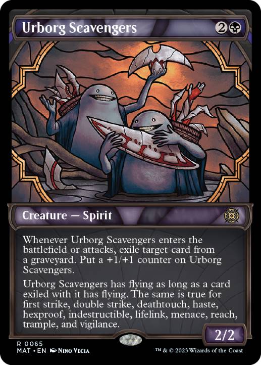 [065]【EN】【FOIL】■ショーケース■アーボーグの掃除屋/Urborg Scavengers【MAT】[R][黒]