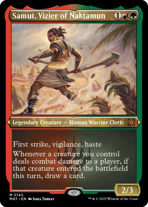 [145]【EN】【エッチングFOIL】ナクタムンの侍臣、サムト/Samut, Vizier of Naktamun【MAT】[M][多色]