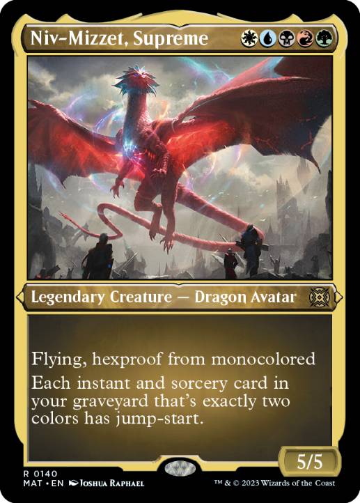 [140]【EN】【エッチングFOIL】至高の者、ニヴ＝ミゼット/Niv-Mizzet, Supreme【MAT】[R][多色]