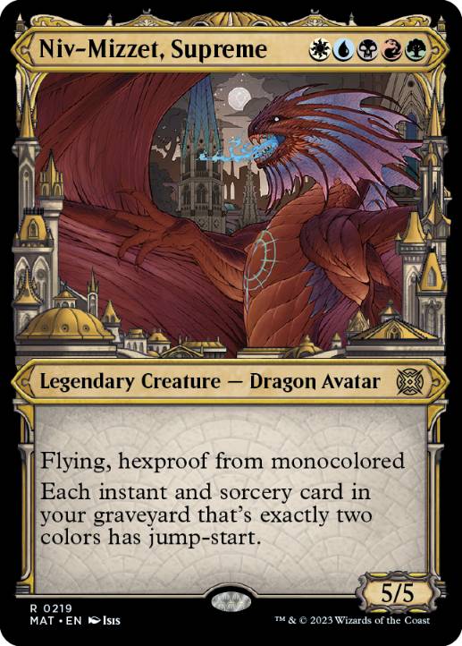 [219]【EN】【ハローFOIL】■ショーケース■至高の者、ニヴ＝ミゼット/Niv-Mizzet, Supreme【MAT】[R][多色]
