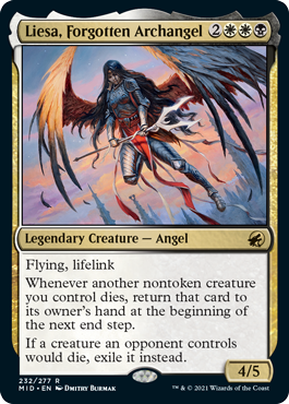 [232]【EN】【FOIL】忘れられた大天使、リーサ/Liesa, Forgotten Archangel【MID】[R][多色]