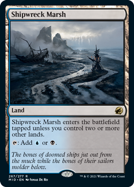[267]【EN】【FOIL】難破船の湿地/Shipwreck Marsh【MID】[R][土地]
