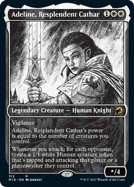 [312]【EN】■ショーケース■輝かしい聖戦士、エーデリン/Adeline, Resplendent Cathar【MID】[R][白]