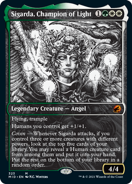 [323]【EN】■ショーケース■光の勇者、シガルダ/Sigarda, Champion of Light【MID】[M][多色]