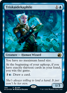 [386]【EN】【FOIL】■PROMO■十三嗜好症/Triskaidekaphile【MID】[R][青]