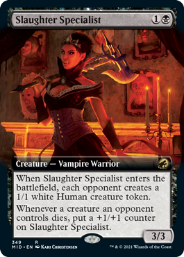 [349]【EN】【FOIL】■拡張アート■殺戮の専門家/Slaughter Specialist【MID】[R][黒]