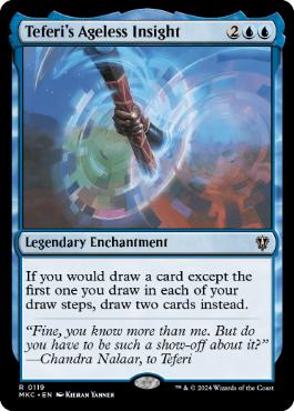 [119]【EN】テフェリーの永遠の洞察/Teferi's Ageless Insight【MKC】[R][青]