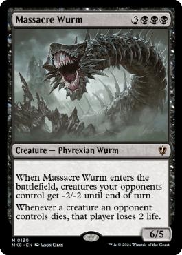 [130]【EN】虐殺のワーム/Massacre Wurm【MKC】[M][黒]