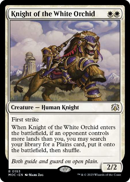 [193]【EN】白蘭の騎士/Knight of the White Orchid【MOC】[R][白]