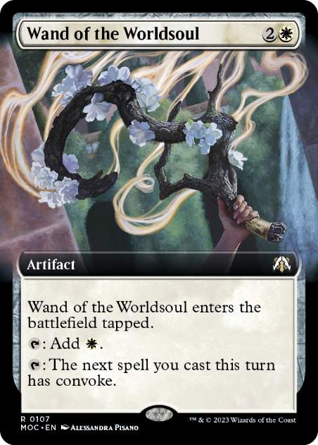 [107]【EN】■拡張アート■世界魂の杖/Wand of the Worldsoul【MOC】[R][白]