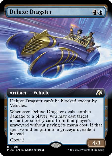 [108]【EN】■拡張アート■高級競走車/Deluxe Dragster【MOC】[R][青]