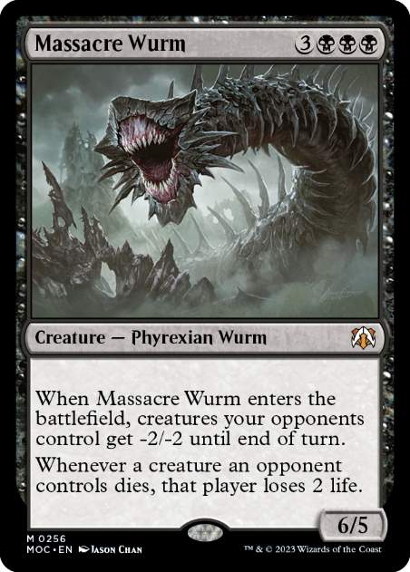 [256]【EN】虐殺のワーム/Massacre Wurm【MOC】[M][黒]
