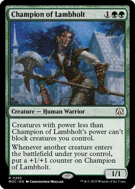 [293]【EN】ラムホルトの勇者/Champion of Lambholt【MOC】[R][緑]