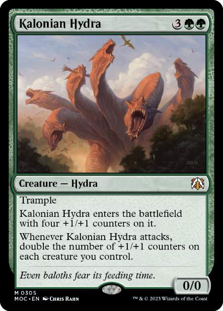 [305]【EN】カロニアのハイドラ/Kalonian Hydra【MOC】[M][緑]