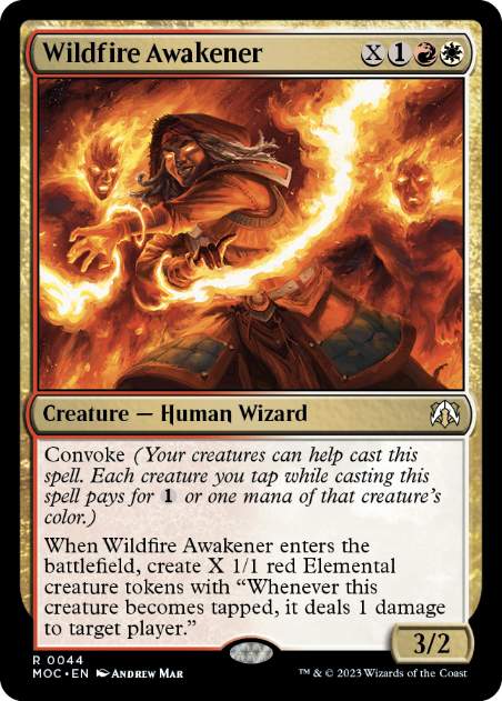 [044]【EN】野火の呼び覚ます者/Wildfire Awakener【MOC】[R][多色]
